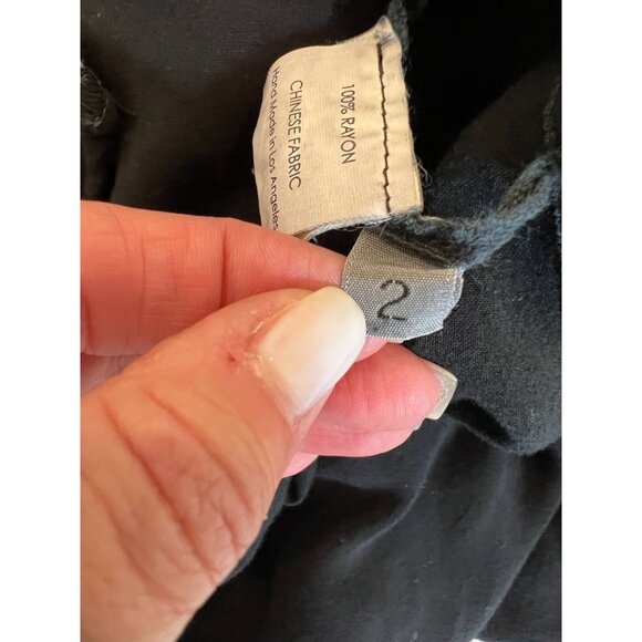 ENZA COSTA Black Sleeveless Challis Utility Drawstring Waist Jumpsuit - Size M - Picture 7 of 15